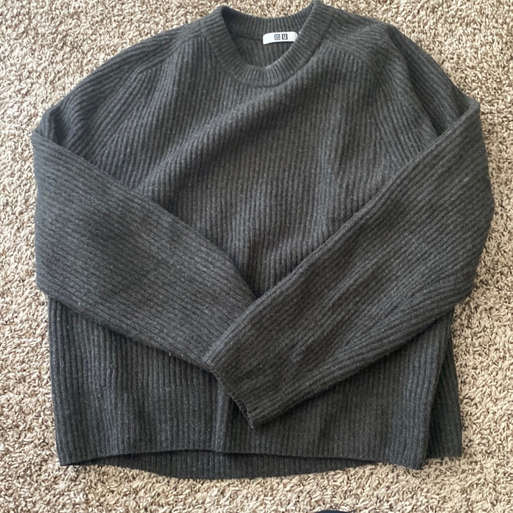 UNIQLO U WOOL SWEATER GREEN SIZE SMALL
